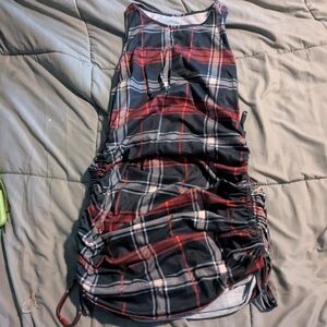 Plaid Sleeveless Dress